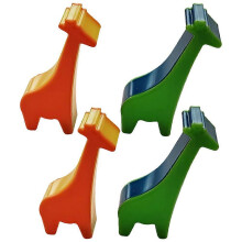 (As show, One size) 4pcs Kids Shakers Educational Giraffe Shaped Maracas Shakers Kids Percussion Instruments