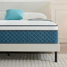 Double Mattress, Pocket Sprung Mattress with Soft Fabric, Medium Firm Mattress for Pressure and Back Pain Relief, Mattress in a Box (135×190×25cm)