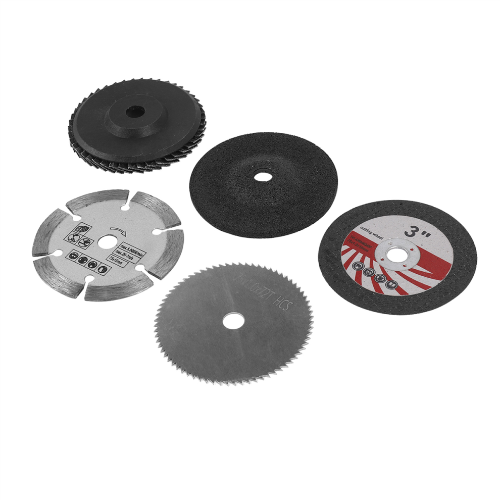5Pcs 75mm Cutting Disc for 10mm Bore Angle Grinder Metal Saw Blade