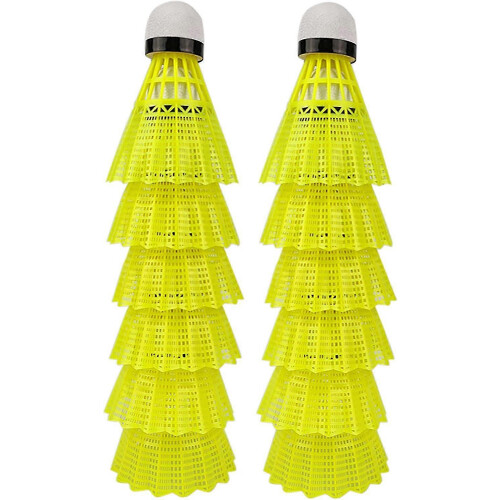(As show, One size) Shuttlecks Birds 12 Pack Nylon Badminton Shuttlecks For Training Hiking