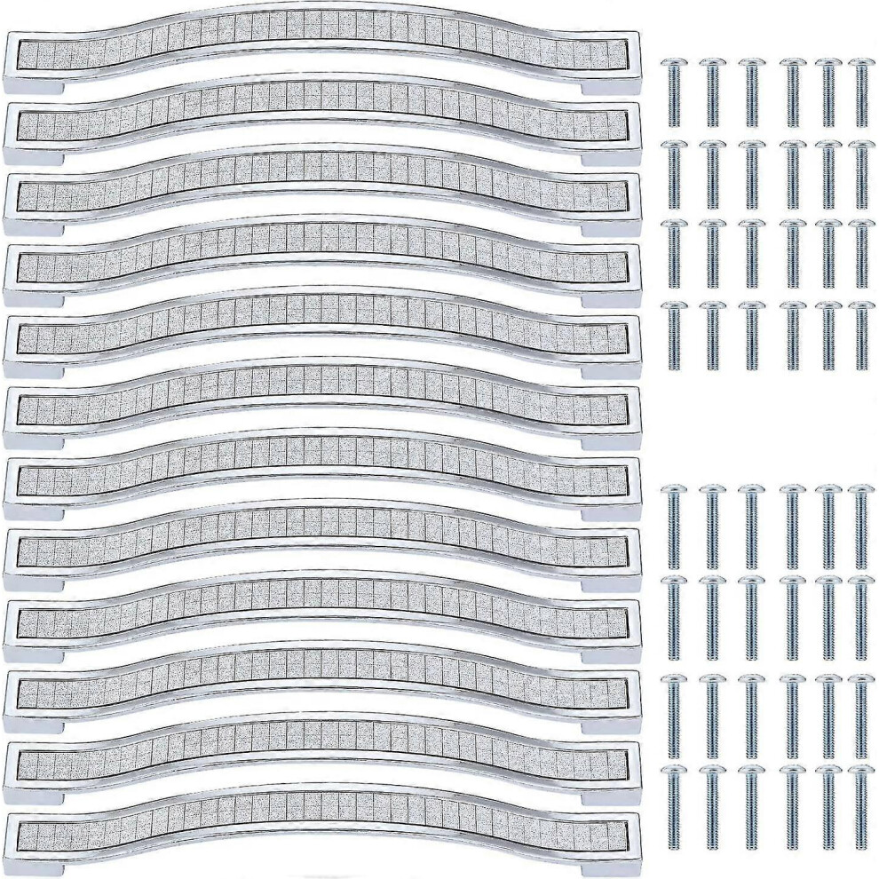 (As show, One size) 12 Pack Shiny Crystal Cabinet Pulls, Rhinestone Drawer Pulls, Modern Cupboard Pulls, Furniture Door Pulls, 160mm Hole Distance-image-OPC-PG7S6XR-NEW