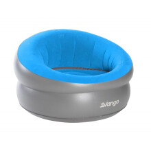 VANGO INFLATABLE DONUT FLOCKED CHAIR BLUE
