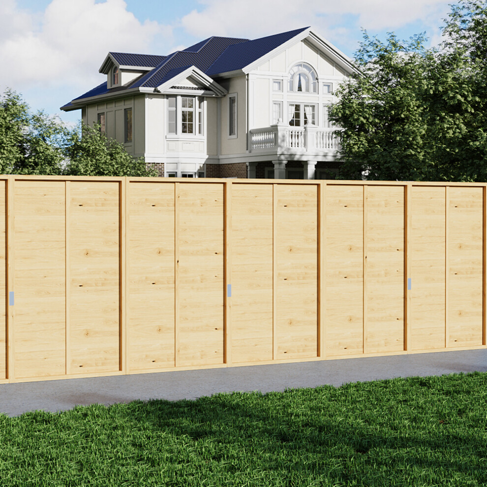 (180cm W x 150cm D ) Wooden Fence Panel