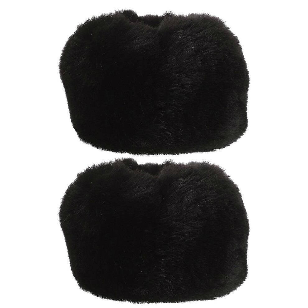 Kricely (As Show, One Size) 1 Pair Of Cuff Cover Faux Fur Sleeve Clothing Cuff Decor Warm Cuff Cover Clothing Cuff Cover For Girl