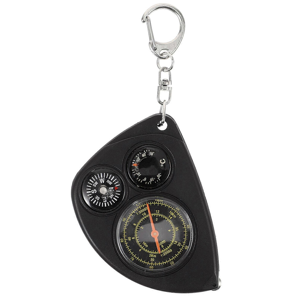 Kricely (As Show, One Size) Gauge Camping Compass Metal Measuring Compass Portable Versatile Compass Hiking Compass