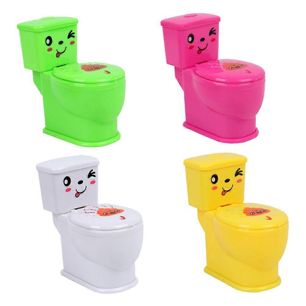 Kricely (As Show, One Size) 3Pcs Pretend Play Squirt Toilet Spray Water Closestool Toys Random Color
