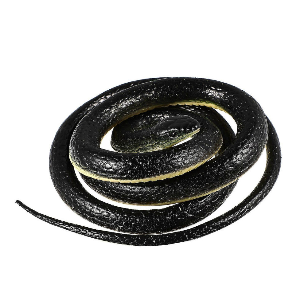 Kricely (As Show, One Size) Ledmomo 133Cm Highly Simulated Snake Creepy Scary Snake Toy Prank Toy For Kids Halloween Party