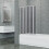 Living And Home 5 Folding Panel Bath Glass Shower Screen 120cm W x 140cm D 1