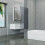 Living And Home 4mm Thickness Tempered Glass Shower Screen 2