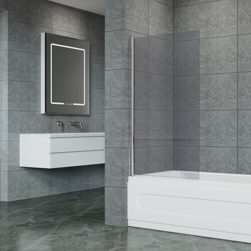 Living And Home 4mm Thickness Tempered Glass Shower Screen