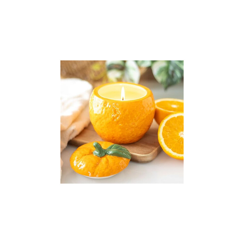 Something Different Orange Shaped Candle Jar