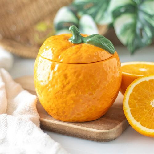 Orange Shaped Candle Jar 1