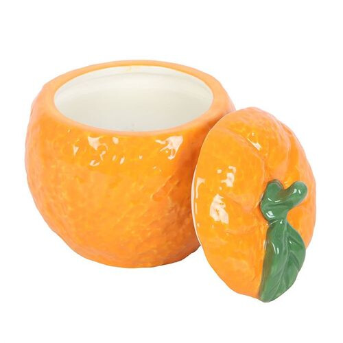 Orange Shaped Candle Jar 2