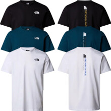 (Midnight Petrol, S) The North Face Mens Vertical Logo Casual T Shirts