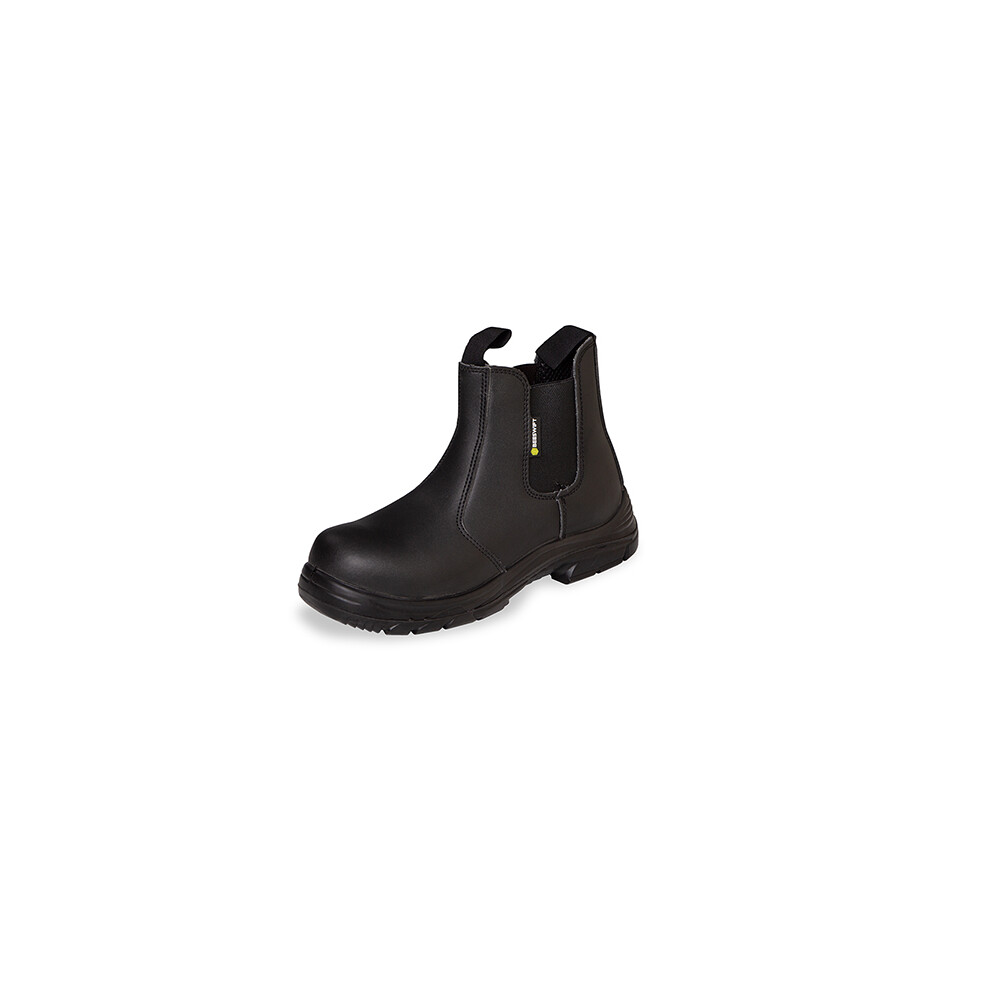 Beeswift Dual Density Safety Dealer Boot All Sizes - Black - Toe Capped 5030566221842