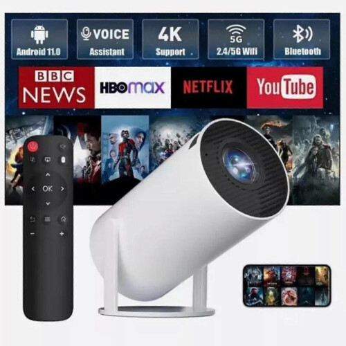2025 New 5g 4k Projector Smart Hd Led Wifi Bluetooth Hdmi. Usb Android Office Home Theater