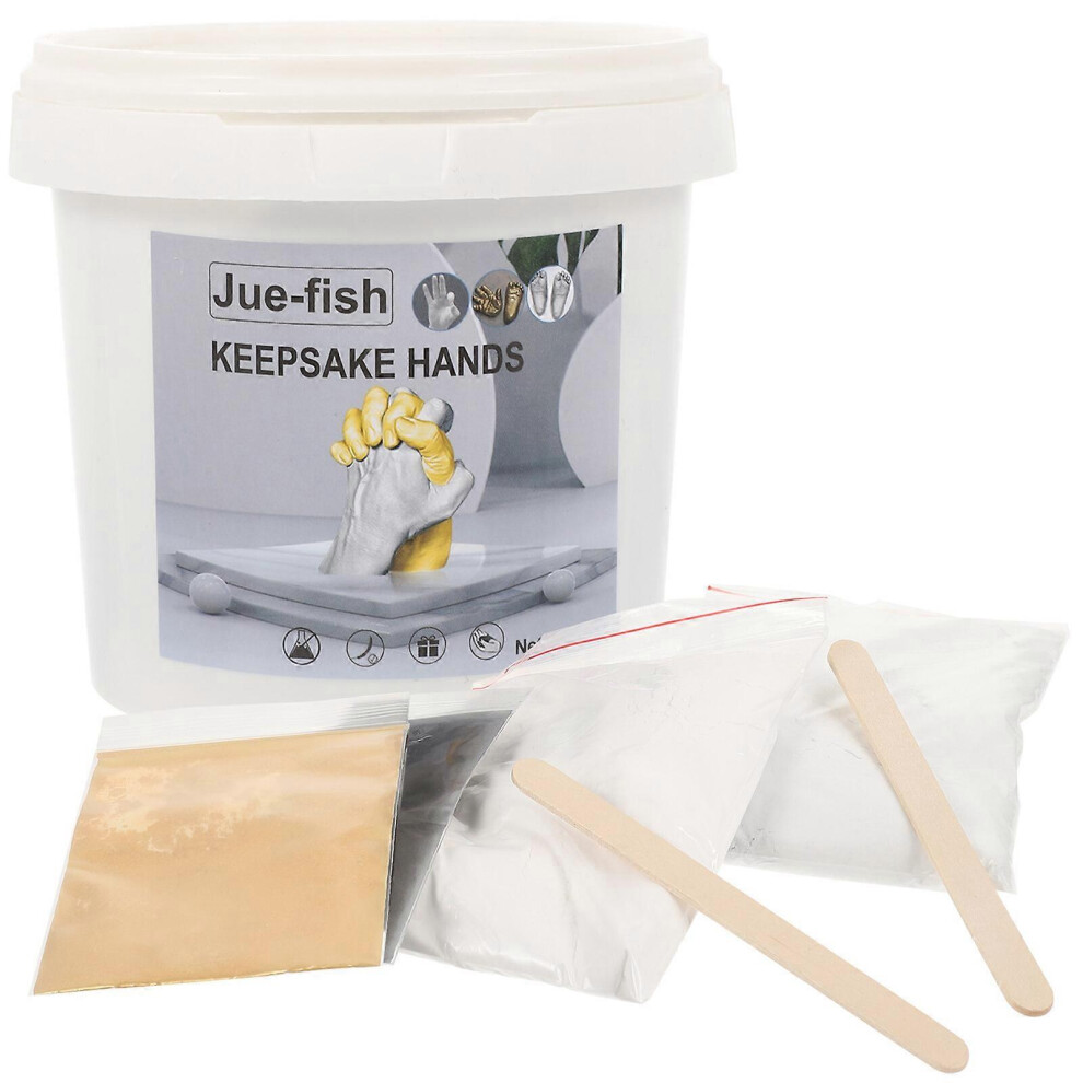 Kricely (As Show, One Size) Hand Casting Kit Couples Hand Hold Mold Plaster Casting Diy Keepsake Hand