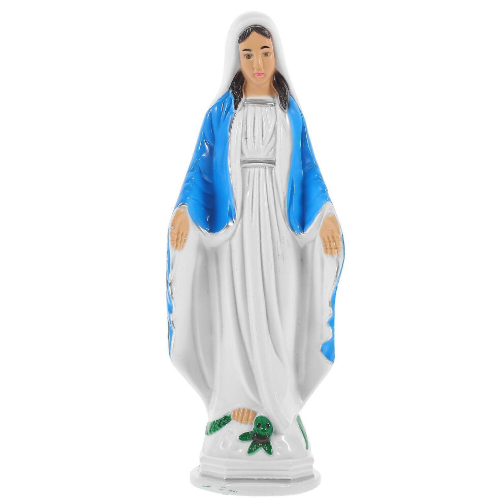 Kricely (As Show, One Size) Glowing Virgin Mary Statue Catholicism Madonna Sculpture Ornament No Battery
