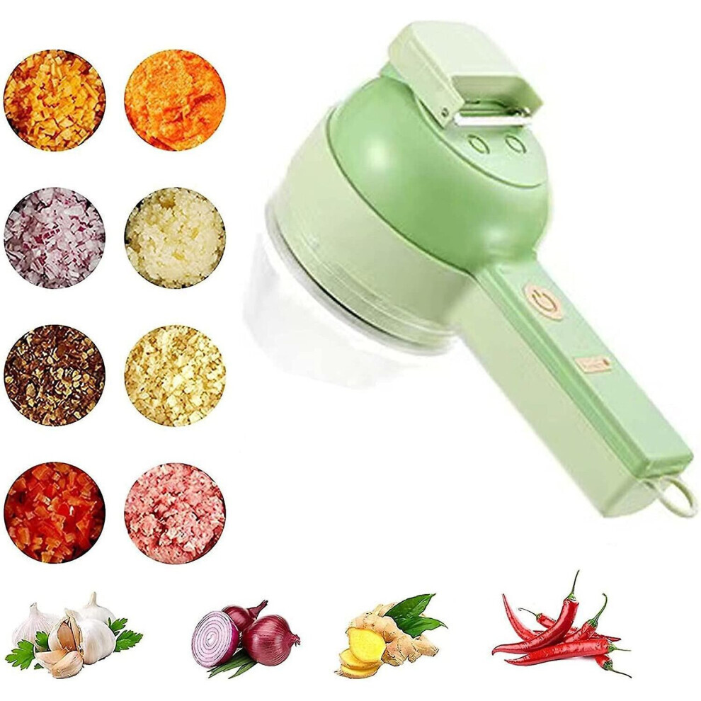 Electric Vegetable Chopper Set Handheld Vegetable Cutter Garlic Chopper Fruit Slicer
