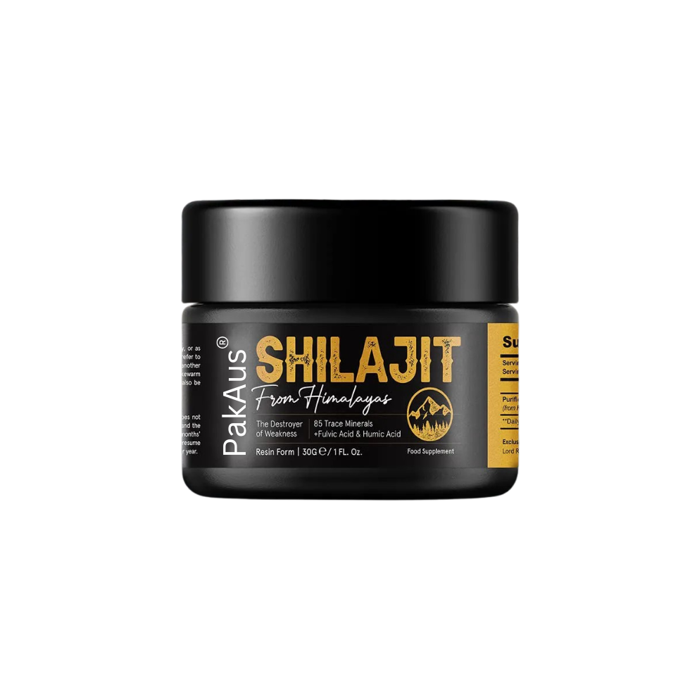 Pakaus Gold Shilajit Resin - Original Himalayan Shilajit, 30G, Grade, 100% Pure, Rich In Fulvic & Humic Acids For Immune Support & Vitality