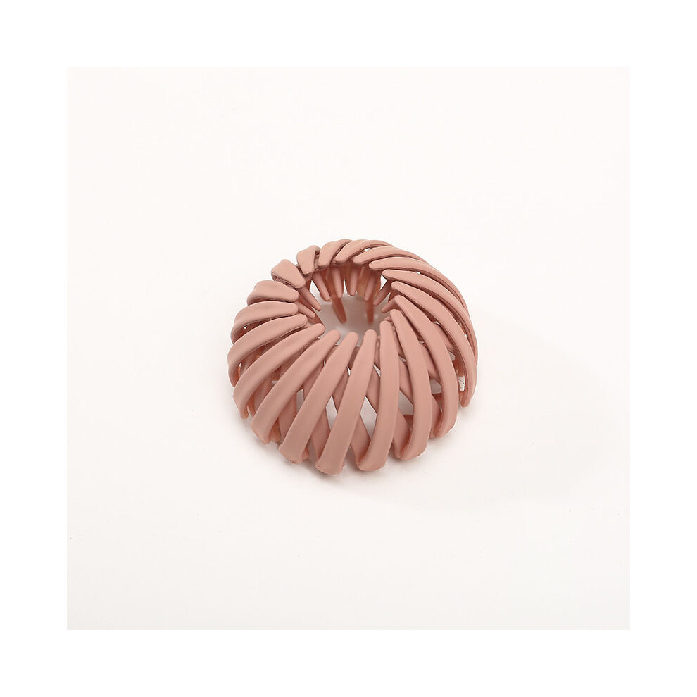 (Light pink) Bird's Nest Hair Band, Lazy Hair Clip, and Ponytail Decoration Hair Clips-image-OPC-PG7V6RD-NEW