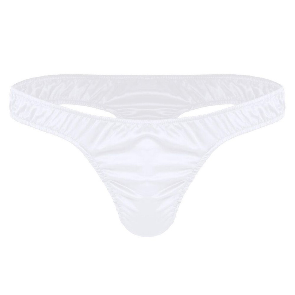 (white, XL) Mens Swimming Shorts Boxer Briefs Swim Trunks Beach Wear Swimwear Underwear