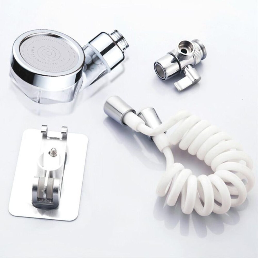 (as the picture, 3m) Bathroom Wash Face Basin Water Tap External Shower Head Toilet Hold Filter Flexible Hair Washing Faucet Rinser Extension Set
