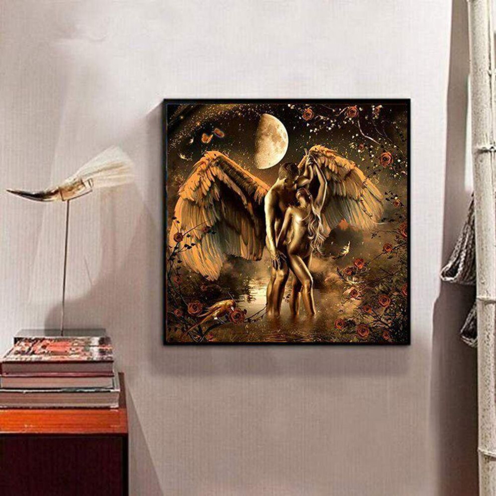 (30x30CM) Diamond Painting Angel Lovers Picture Of Rhinestones Diamond Mosaic Home Decor Diamond Embroidery