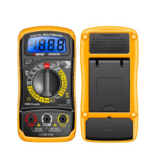 Multímetro multifuncional 1999 conta alta precisão AC / DC Tensão DC Current Tester amarelo