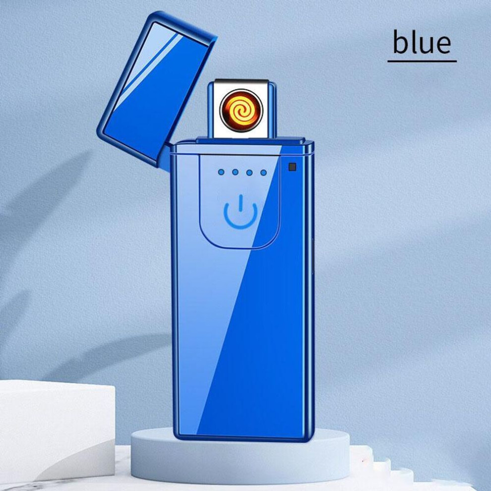 (blue) Rechargeable Kitchen Lighter with USB Charging
