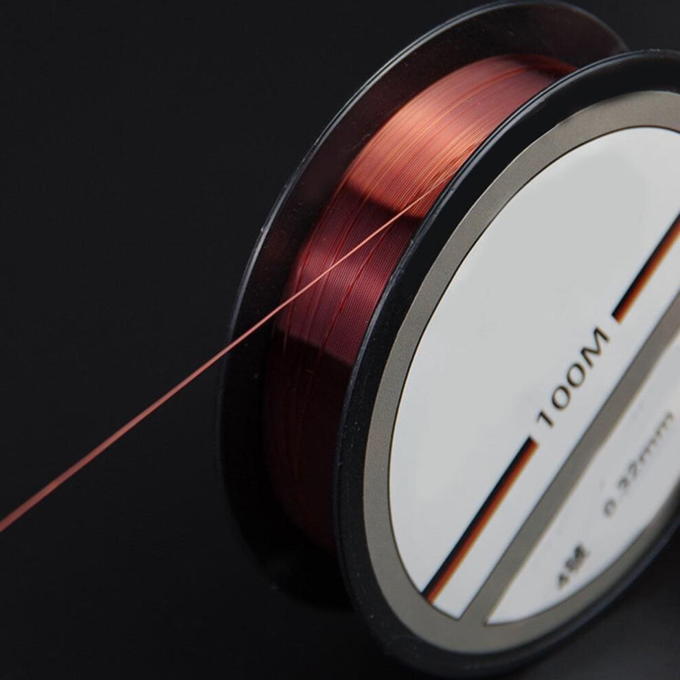 (red, 2.5) 100M Durable Monofilament Nylon Fishing Line Super Strong Sea Fish Tackle Tool