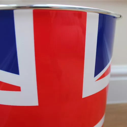 Union Jack Plastic Waste Bin - 5L British Flag Rubbish Bin 2