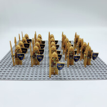(21PCS Golden Knight - E) 21PCS Minifigures Golden Knight package Building Block Toys Fit Lego