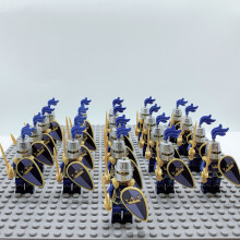 (21PCS Golden Knight - F) 21PCS Minifigures Golden Knight package Building Block Toys Fit Lego