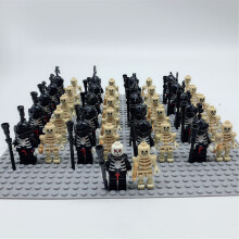 (21PCS Golden Knight - H) 21PCS Minifigures Golden Knight package Building Block Toys Fit Lego