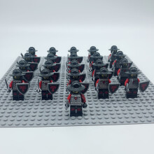 (21PCS Golden Knight - J) 21PCS Minifigures Golden Knight package Building Block Toys Fit Lego