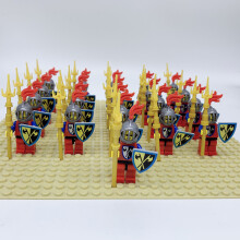 (21PCS Golden Knight - R) 21PCS Minifigures Golden Knight package Building Block Toys Fit Lego