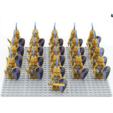 (21PCS Golden Knight - V) 21PCS Minifigures Golden Knight package Building Block Toys Fit Lego