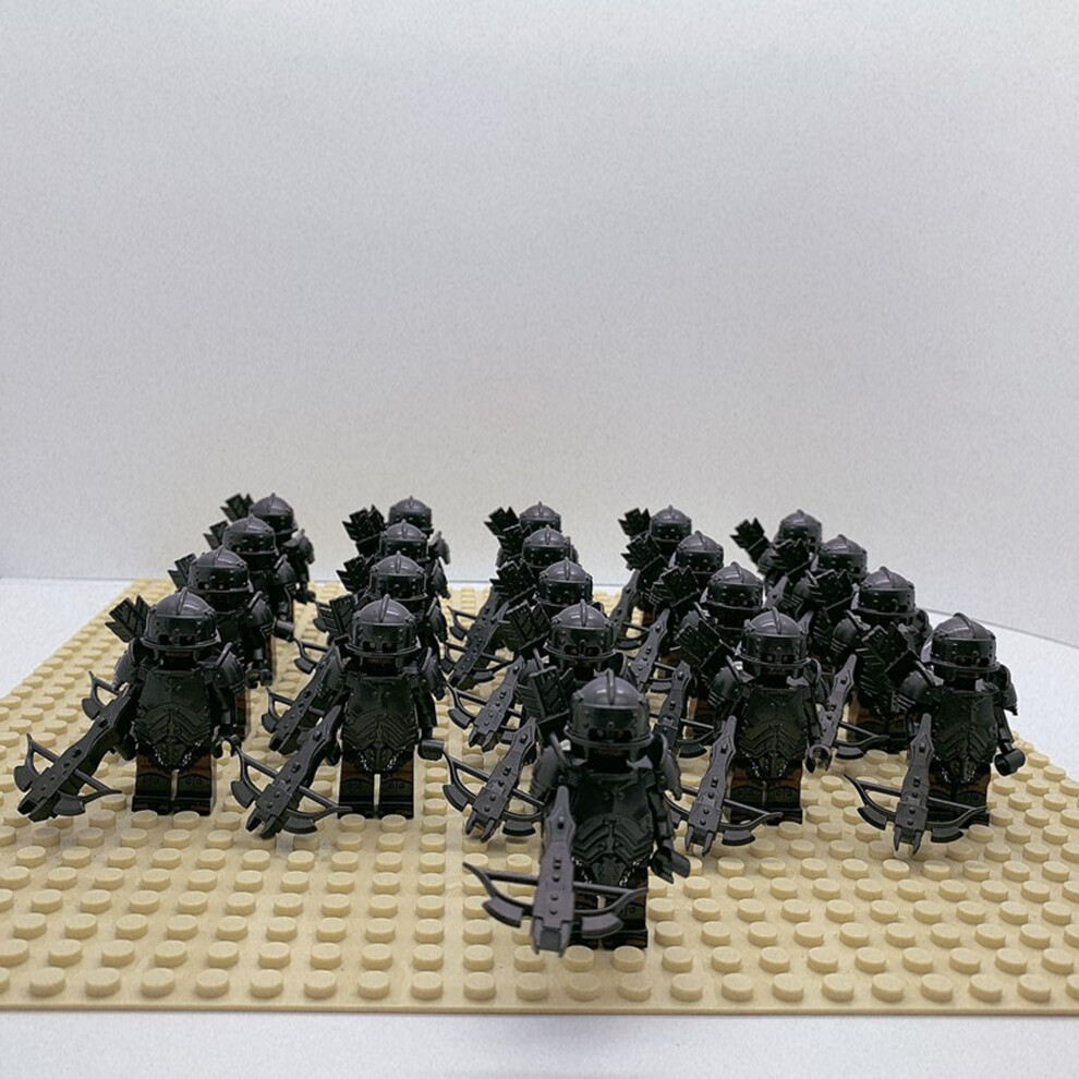 Bonxaif (21Pcs Knight - 2) 21Pcs Minifigures Knight Package Building Block Toys Fit Lego Golden