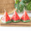 Set of 3 Watermelon Shaped Candles 1
