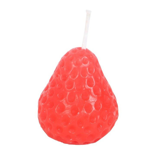 Set of 3 Strawberry Shaped Candles 2