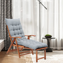 (Grey) 160cm W x 50cm D Garden Lounger Seat Cushion