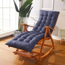 (Dark Blue) 160cm W x 50cm D Garden Lounger Seat Cushion