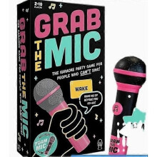 Grab the Mic Karaoke Game - Exciting Grab the Mic, 2-10 players, 250 text cards