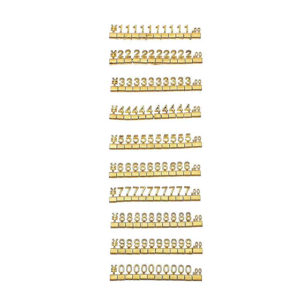 Kricely (As Show, One Size) 10Pcs Price Display Cubes Supermarket Price Display Boards Block Price Signs (Rmb)