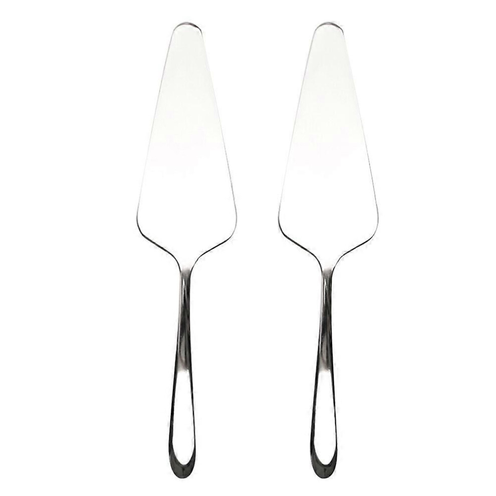 Kricely (As Show, One Size) 2Pcs Pie Cake Server Utility Stainless Steel Cake Spatula Professional Shovel Server For Cake Pie Pizza
