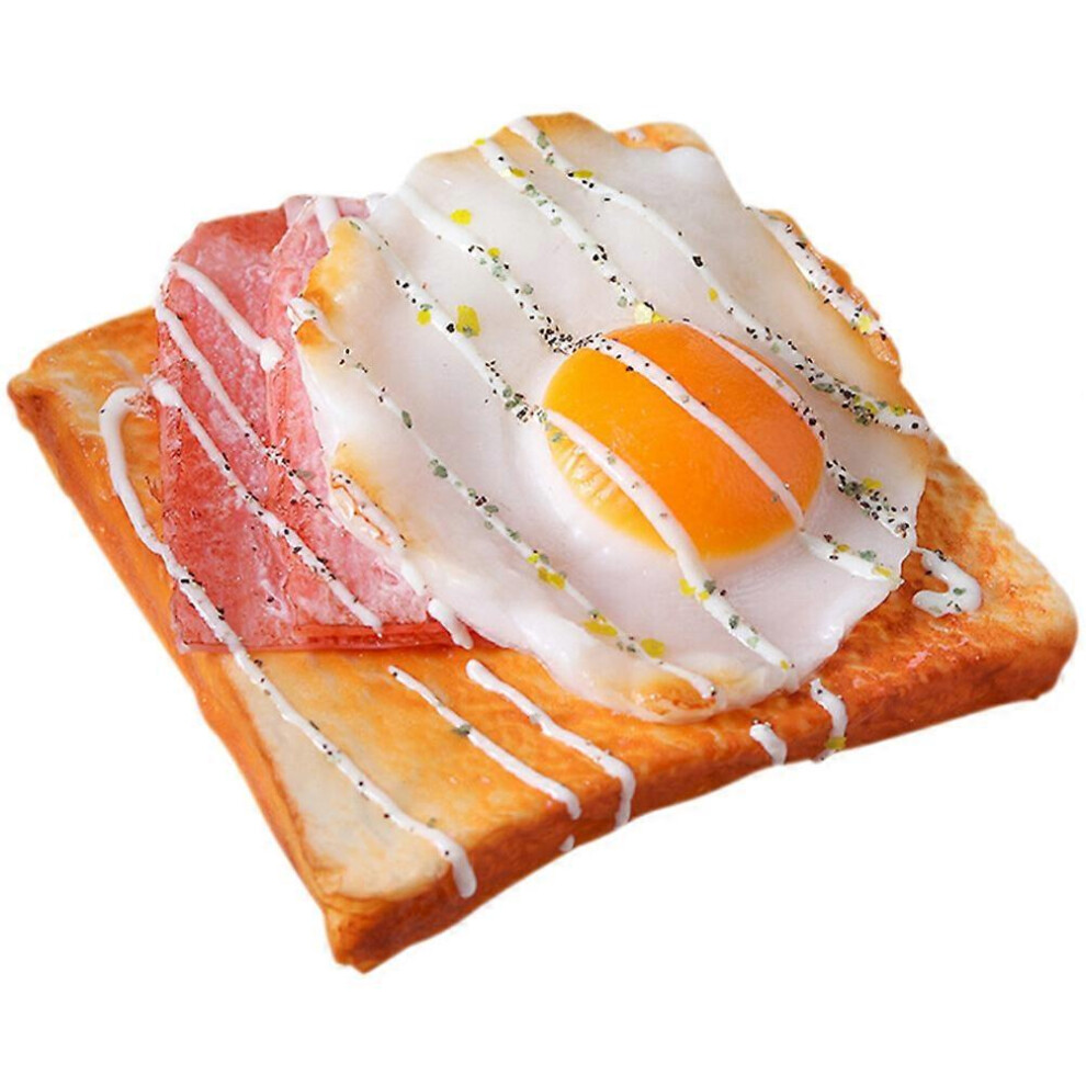 Kricely (As Show, One Size) Simulation Bread Adornments Pu Toast Model Bakery Bread Model Bakery Decor For Shop