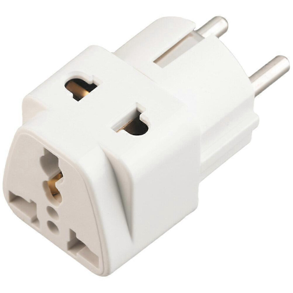 Kricely (As Show, One Size) European Plug Adapter 10-16A Travel Plug Adapter 250V Wall Plug Extender Eu Plug
