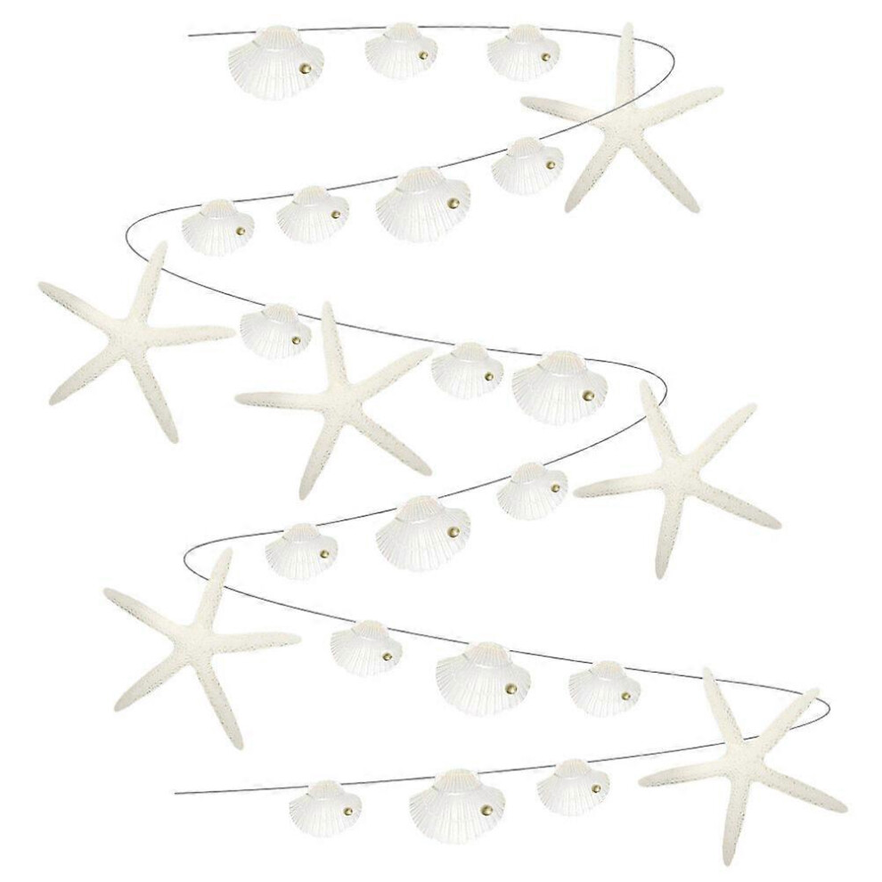 Kricely (As Show, One Size) Shell Banner Ocean Theme Hanging Banner Beach Party Under The Sea Party Decors
