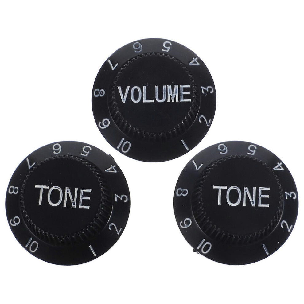 Kricely (As Show, One Size) 3Pcs Electric Guitar Volume Knobs Replacement Volume And Tone Knobs For Electric Guitar